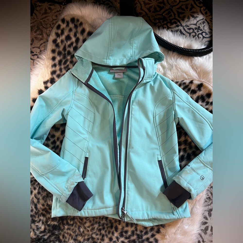 Super cute, free country, teal jacket!